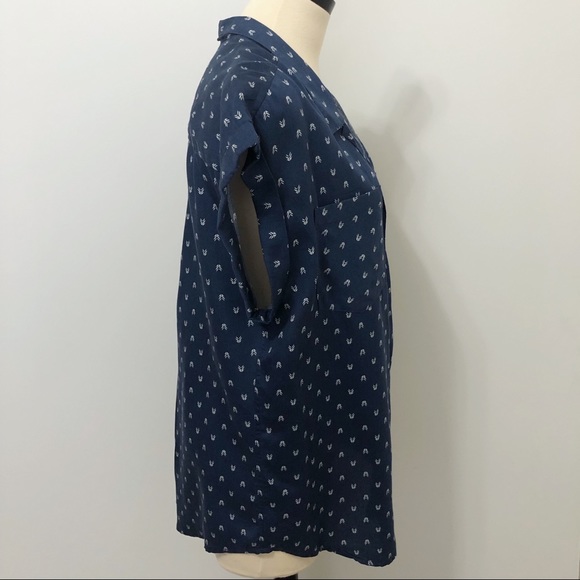 SOLD JACHS Girlfriend Arrow Print ButtonDownBlouse - Picture 5 of 8